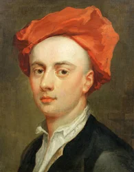 Porträtt av John Gay (1685-1732), författare till The Beggar